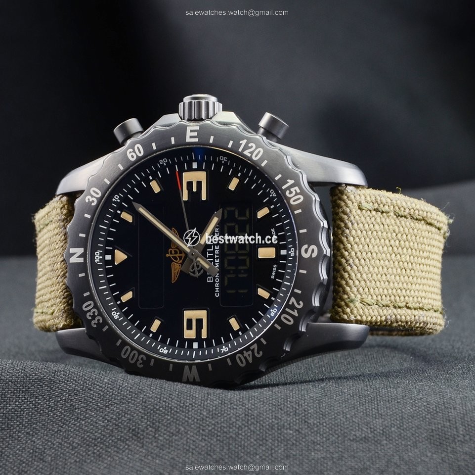 IMG_9086 Breitling Chronospace Military Mens watch Unisex Quartz Steel M7836622 BD39 3