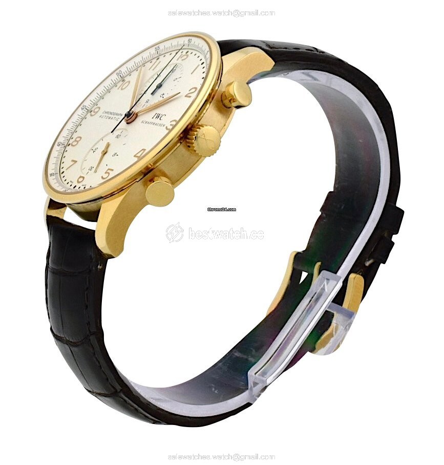 IMG_9086 IWC Portuguese Chronograph Mens watch Unisex Automatic Yellow gold IW371416 3