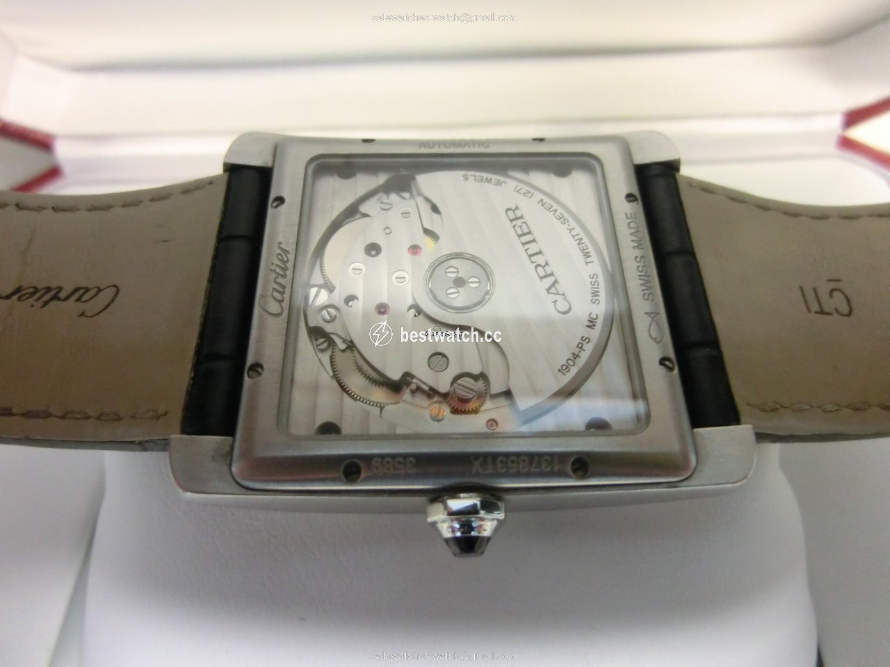 IMG_9086 Cartier Tank MC Mens watch Unisex Automatic Steel W5330004 3