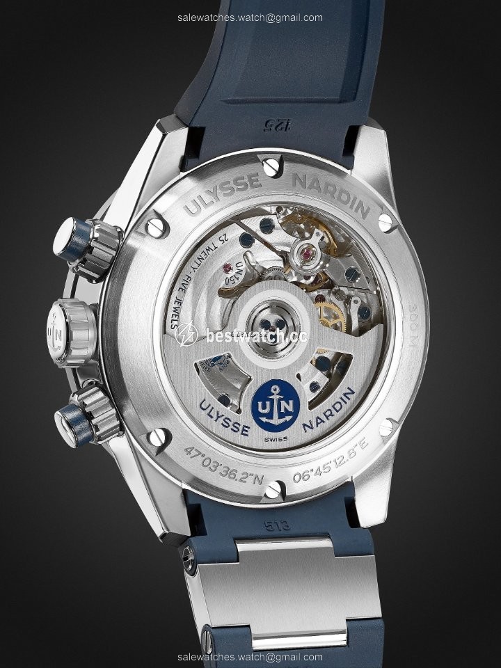 IMG_9086 Ulysse Nardin Diver Chronograph Mens watch Unisex Automatic Titanium 1503-170-3 93 3