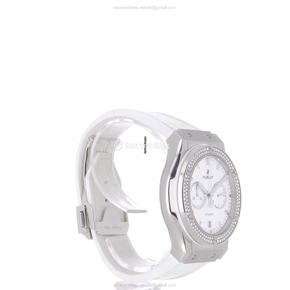 IMG_9086 Hublot Classic Fusion Chronograph Womens watch Automatic Titanium 541.NE.2010.LR.1104 3
