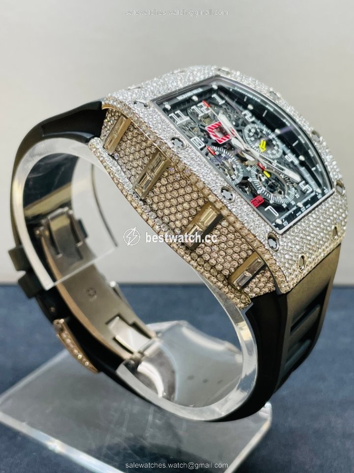 IMG_9086 Richard Mille RM 011 Mens watch Unisex Automatic White gold RM-011-FM 3