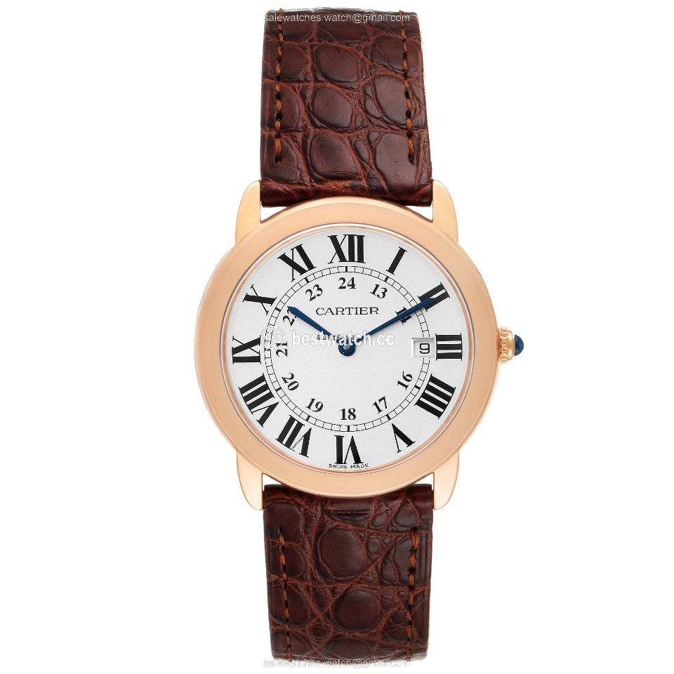 Cartier Ronde Solo de Cartier Mens watch Unisex Quartz Gold Steel W6701008 3