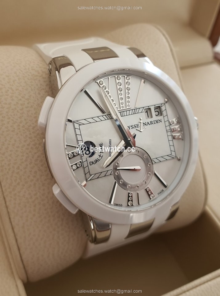 Ulysse Nardin Executive Dual Time Lady Womens watch Automatic Steel 243-10-3 391 3