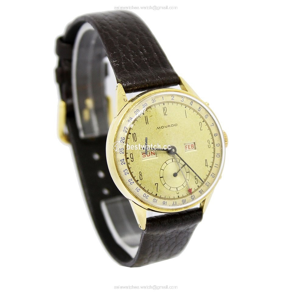 IMG_9086 Movado Mens watch Unisex Manual winding Yellow gold 4776 3