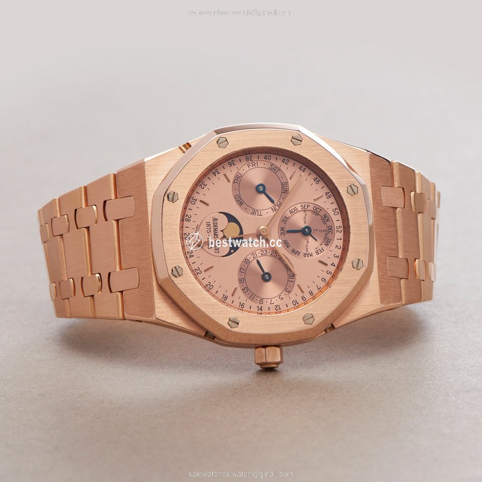 IMG_9086 Audemars Piguet Royal Oak Perpetual Calendar Mens watch Unisex Automatic Rose gold 25810OR.OO.0944OR.01 3