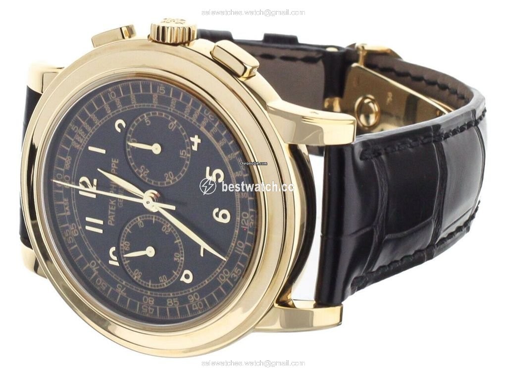 Patek Philippe Chronograph Mens watch Unisex Manual winding Yellow gold 5070J 3