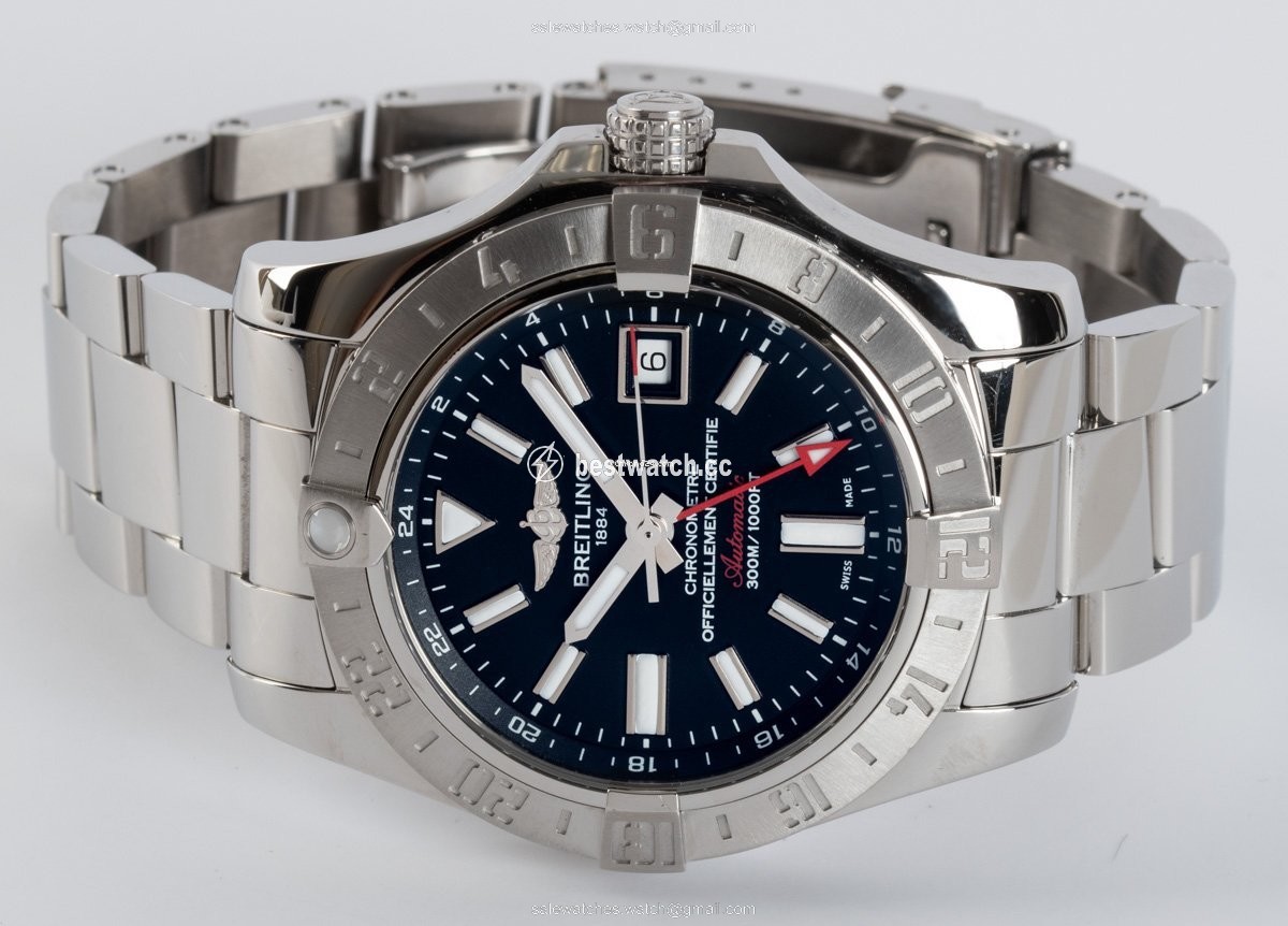 IMG_9086 Breitling Avenger II GMT Mens watch Unisex Automatic Steel A3239011 BC35 3