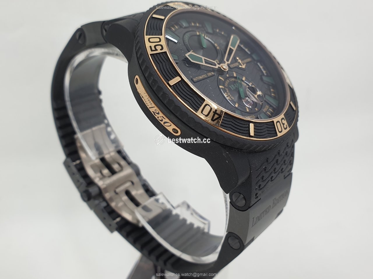 IMG_9086 Ulysse Nardin Diver Black Sea Mens watch Unisex Automatic Steel 263-92LE-3C 928 3