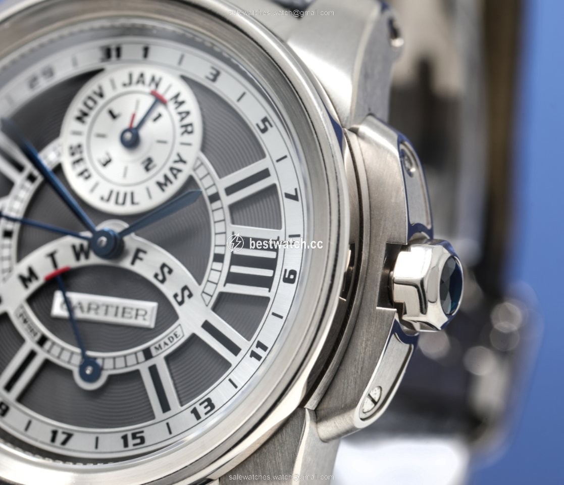 IMG_9086 Cartier Calibre de Cartier Mens watch Unisex Automatic White gold W7100030 3