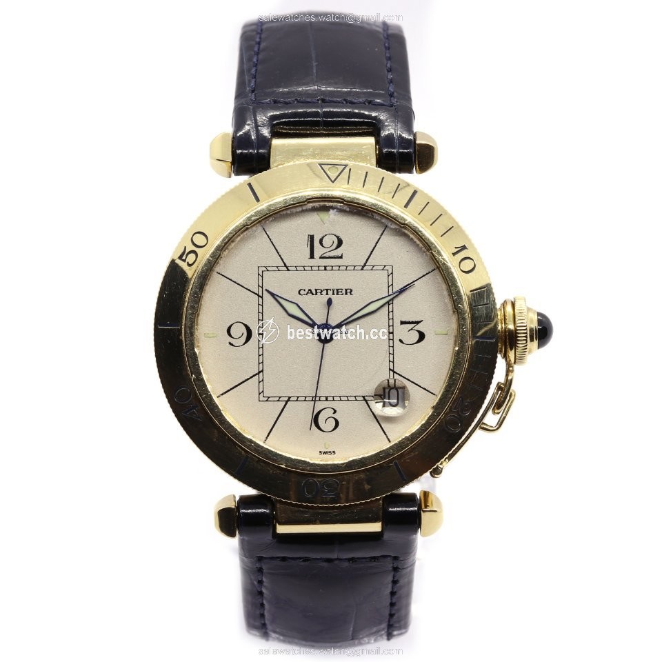 Cartier Pasha Mens watch Unisex Automatic Yellow gold 1021 3