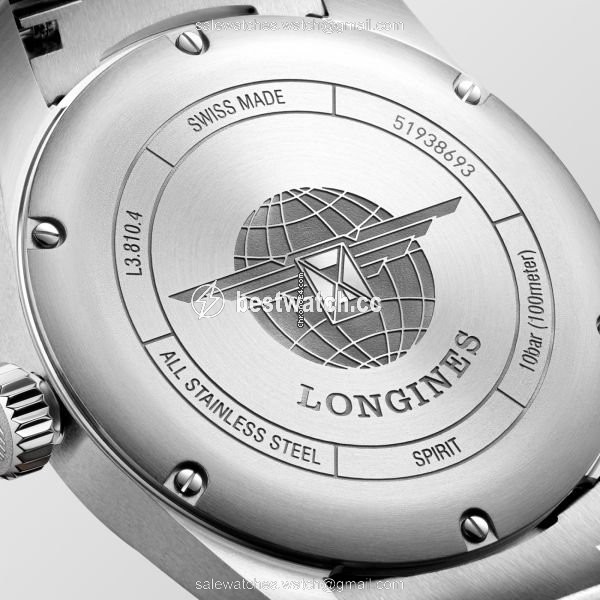 Longines Spirit Mens watch Unisex Automatic Steel L3.810.4.73.9 3