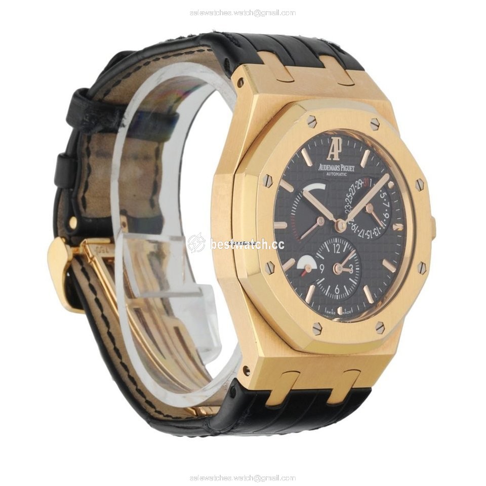 IMG_9086 Audemars Piguet Royal Oak Dual Time Mens watch Unisex Automatic Rose gold 26120OR.OO.D088CR.01 3