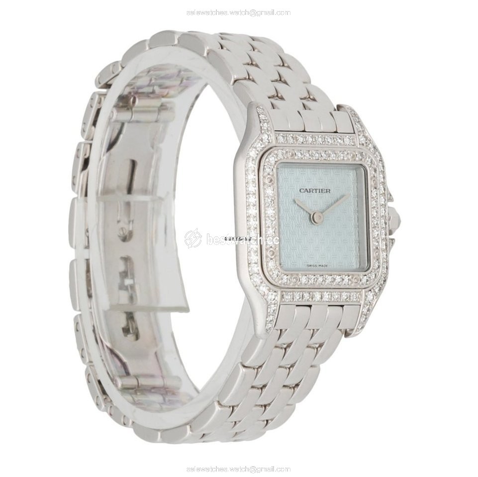 IMG_9086 Cartier Panthere Womens watch Quartz White gold 1660 3