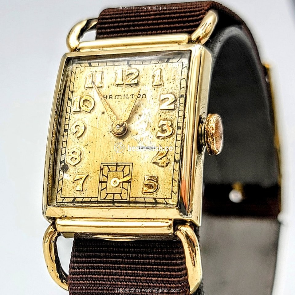 IMG_9086 Hamilton Mens watch Unisex Manual winding Gold Steel Hamilton Grade 980 3