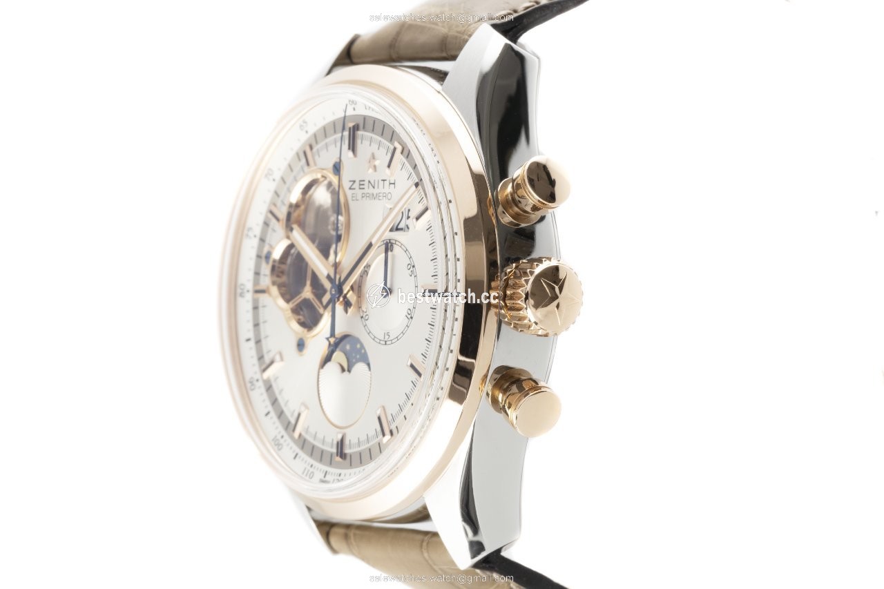 IMG_9086 Zenith El Primero Chronomaster Mens watch Unisex Automatic Gold Steel 51.2160.4047 01.C713 3