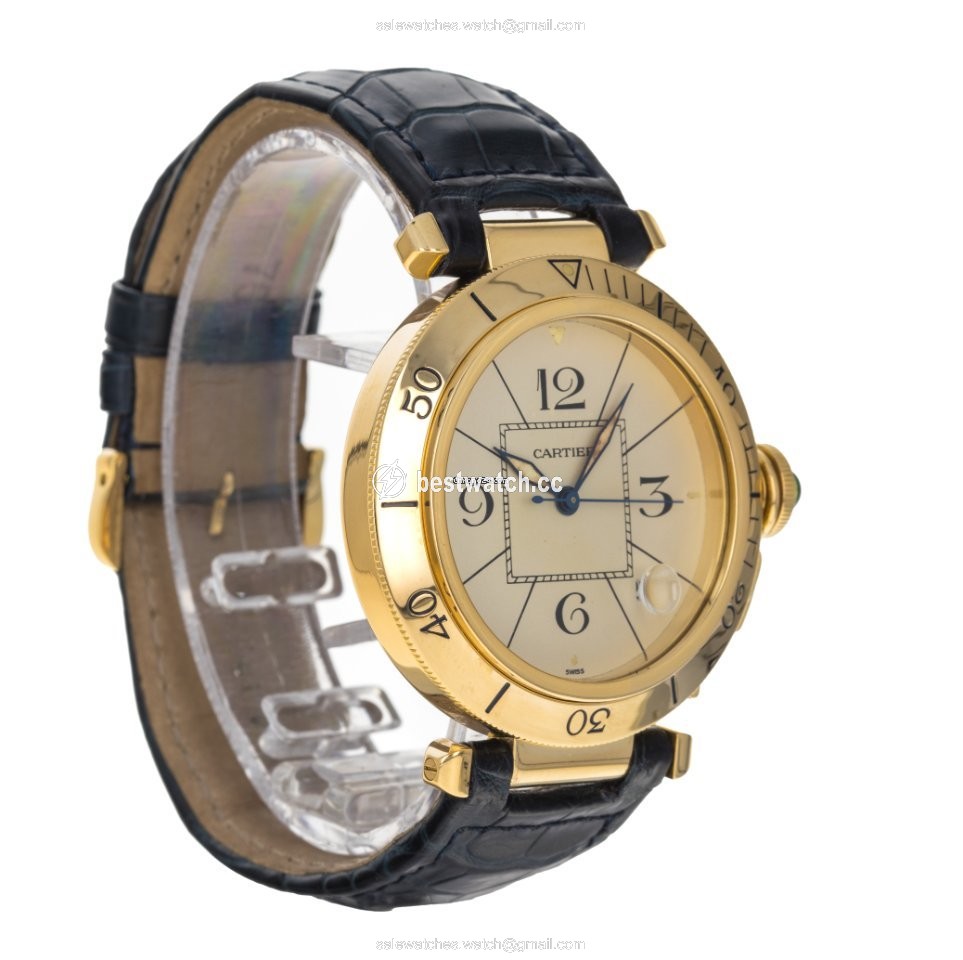 IMG_9086 Cartier Pasha Mens watch Unisex Automatic Yellow gold 1020 3