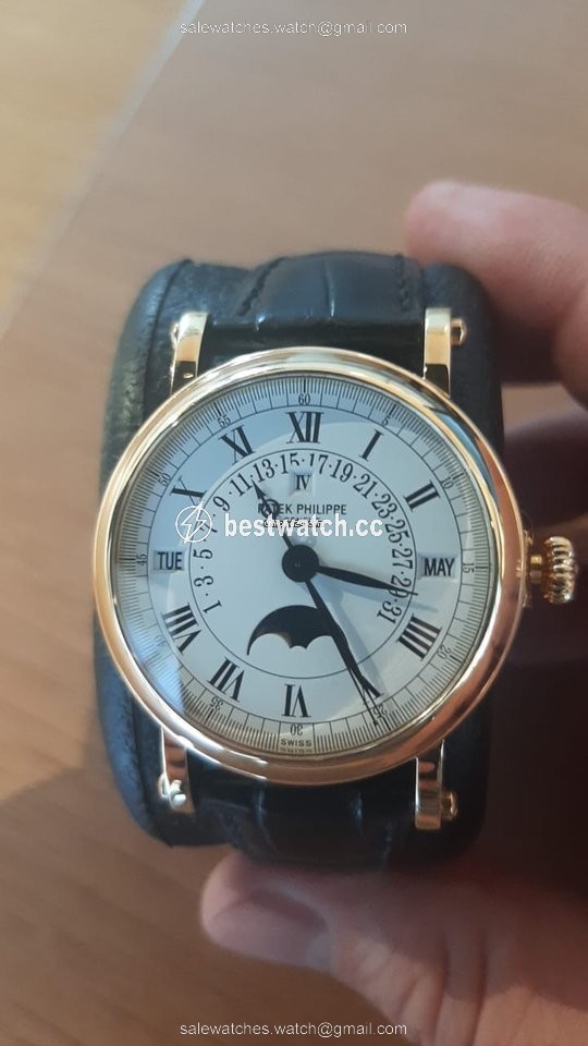 IMG_9086 Patek Philippe Perpetual Calendar Mens watch Unisex Automatic Yellow gold 5059J 3