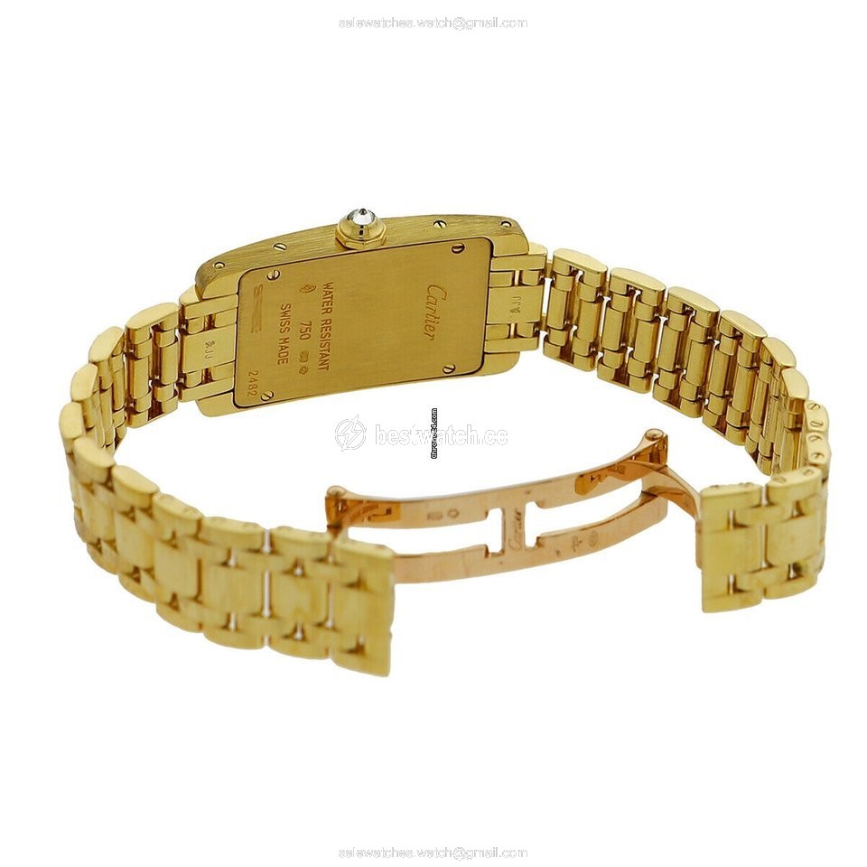 IMG_9086 Cartier Tank Americaine Womens watch Yellow gold W42838178232 3