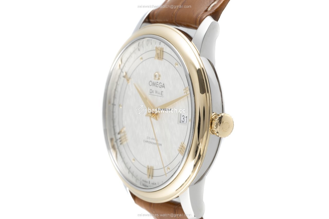 IMG_9086 Omega De Ville Prestige Mens watch Unisex Automatic Gold Steel 424.23.40.20.02.001 3