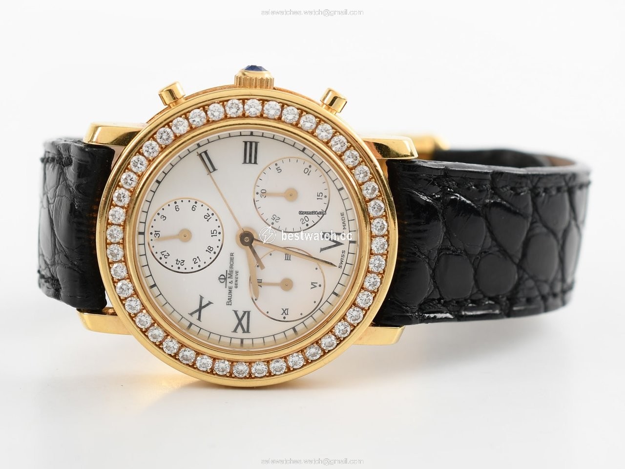 IMG_9086 Baume & Mercier Riviera Womens watch Quartz Yellow gold 86604 050 2087 582 3
