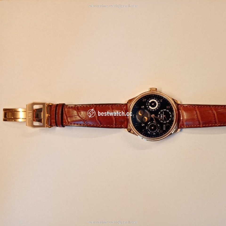 IMG_9086 IWC Portuguese Perpetual Calendar Mens watch Unisex Automatic Rose gold IW502101 3