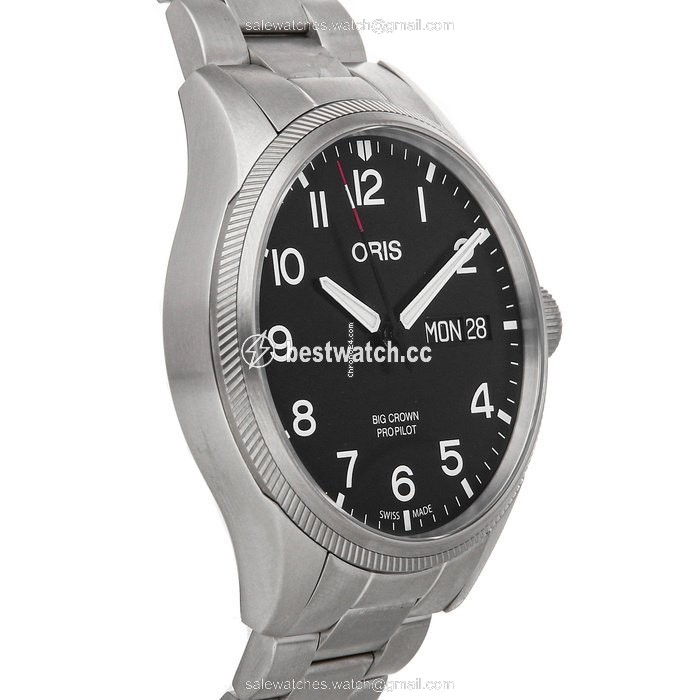 IMG_9086 Oris Big Crown ProPilot Day Date Mens watch Unisex Automatic Steel 01 752 7698 4194 3
