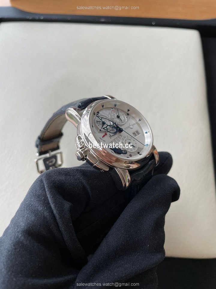IMG_9086 Ulysse Nardin Sonata Mens watch Unisex Automatic White gold 660-88 3