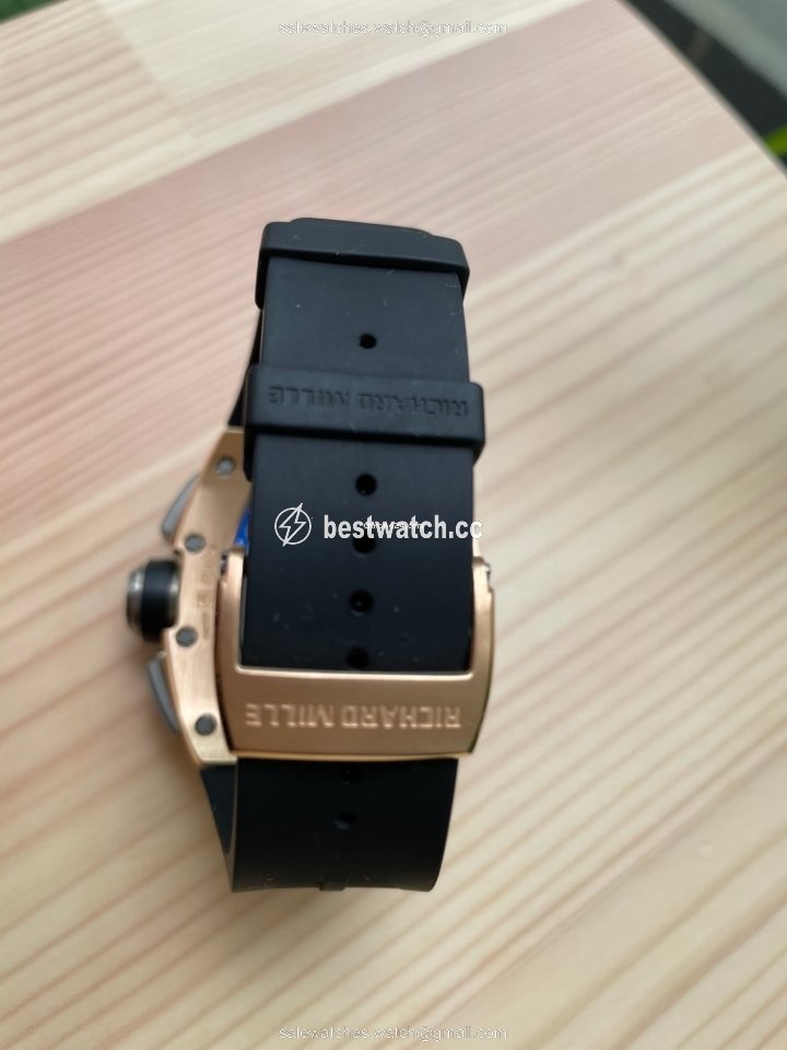 IMG_9086 Richard Mille RM 011 Mens watch Unisex Automatic Rose gold RM011 AJ RG 3