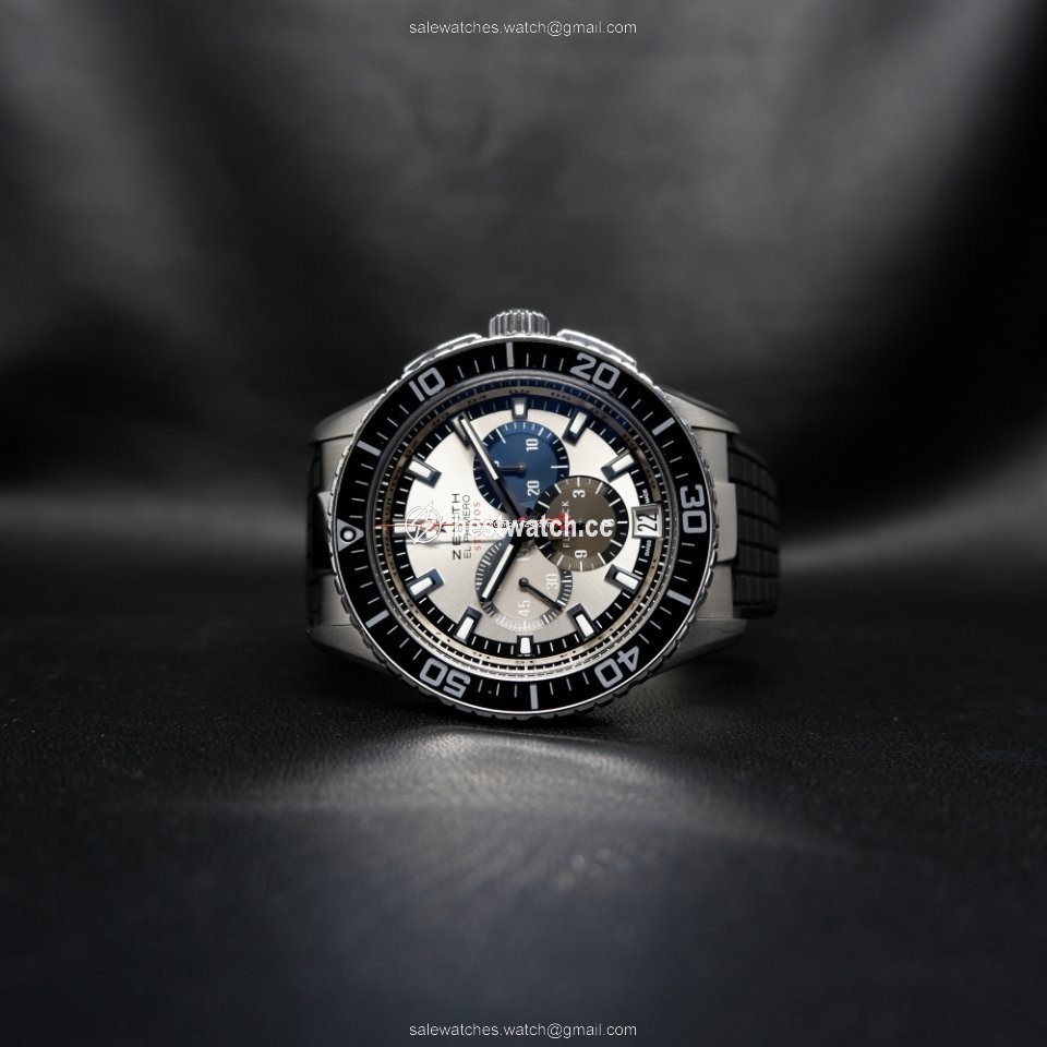 IMG_9086 Zenith El Primero Stratos Flyback Mens watch Unisex Automatic Steel 03.2066.405 69.R515 3