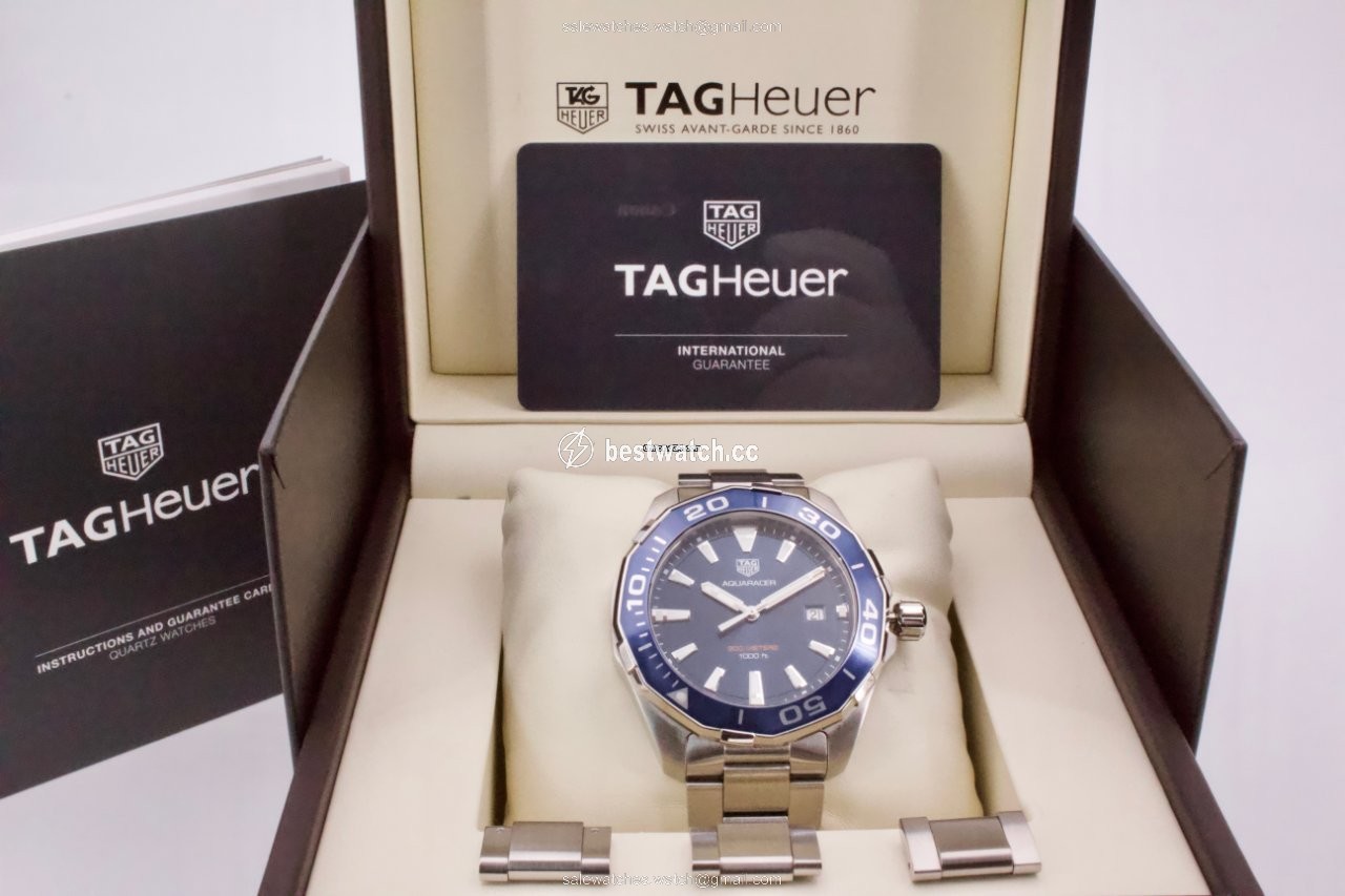 IMG_9086 TAG Heuer Aquaracer Mens watch Unisex Quartz Steel WAY101C.BA0746 3