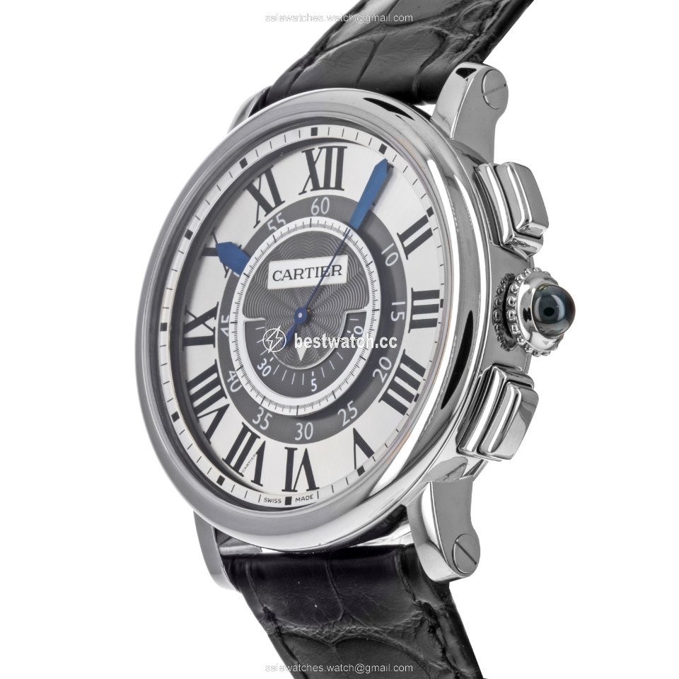 IMG_9086 Cartier Rotonde de Cartier Mens watch Unisex Manual winding White gold W1556051 2956 3