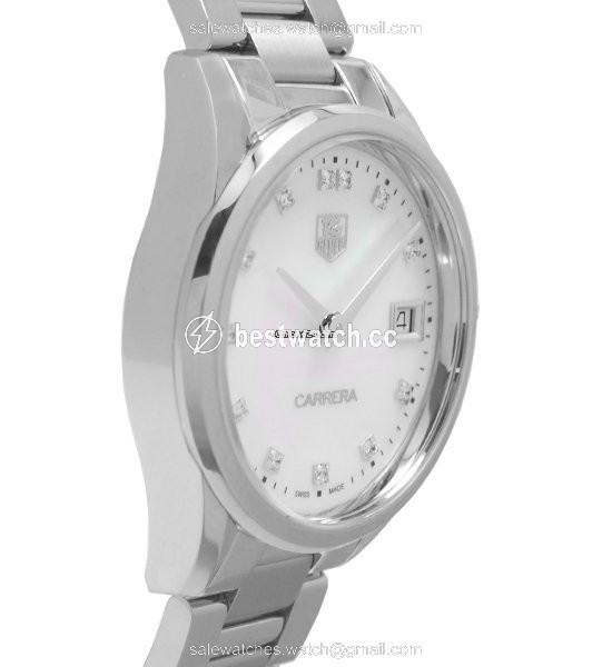 IMG_9086 TAG Heuer Carrera Lady Womens watch Quartz Steel WAR1314 3