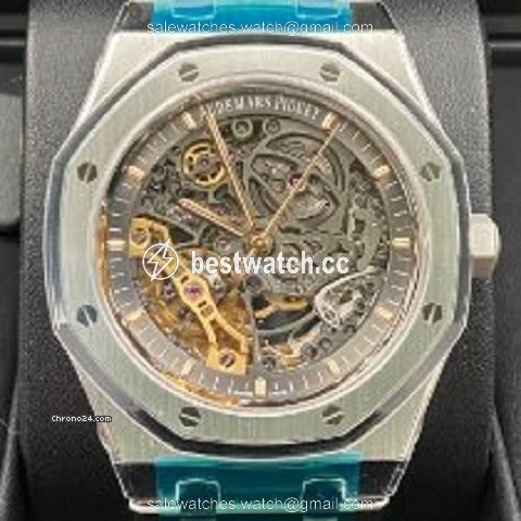 IMG_9086 Audemars Piguet Royal Oak Double Balance Wheel Openworked Mens watch Unisex Automatic Steel 15407ST.OO.1220ST.01 3