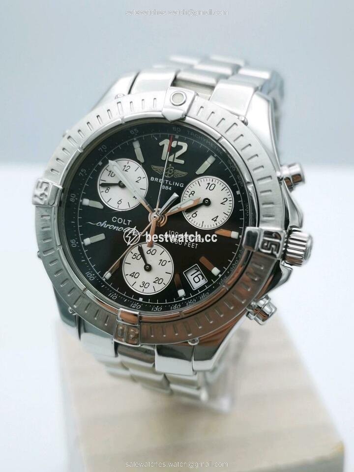 Breitling Colt Chronograph Mens watch Unisex Quartz Steel A53050 3