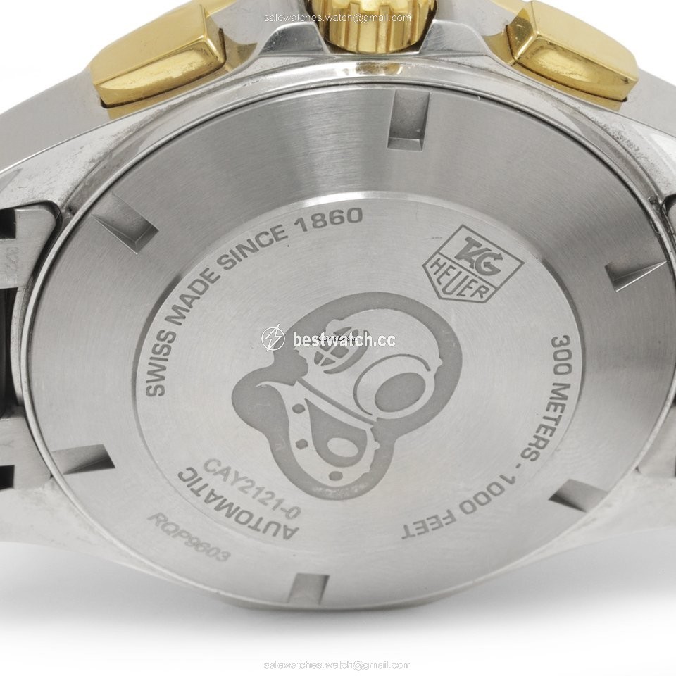 IMG_9086 TAG Heuer Aquaracer Mens watch Unisex Automatic Gold Steel CAY2121-0 3