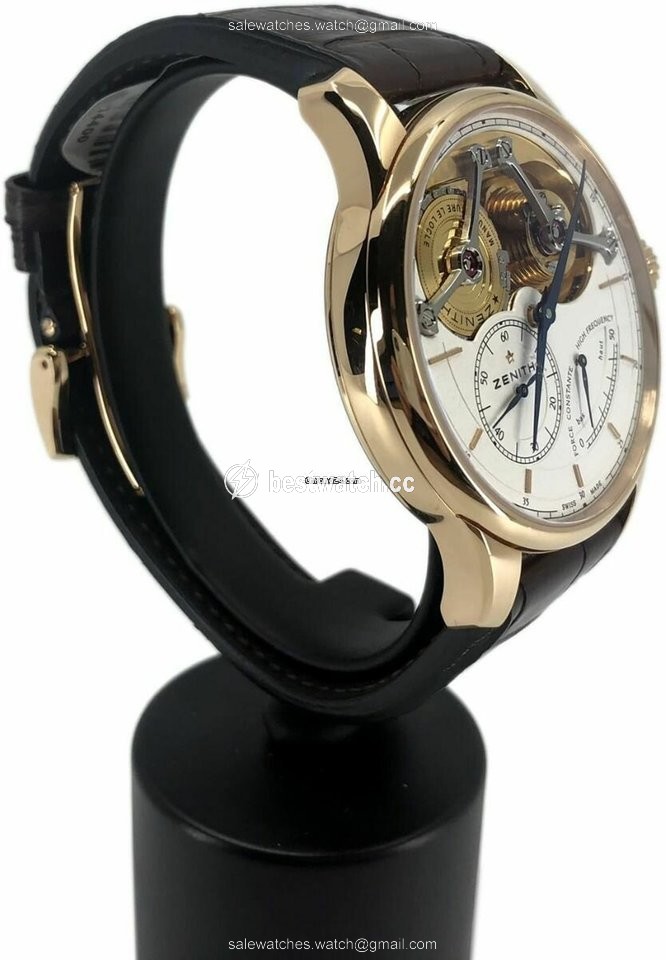 Zenith Academy Mens watch Unisex Manual winding Rose gold 182210481001C713 3