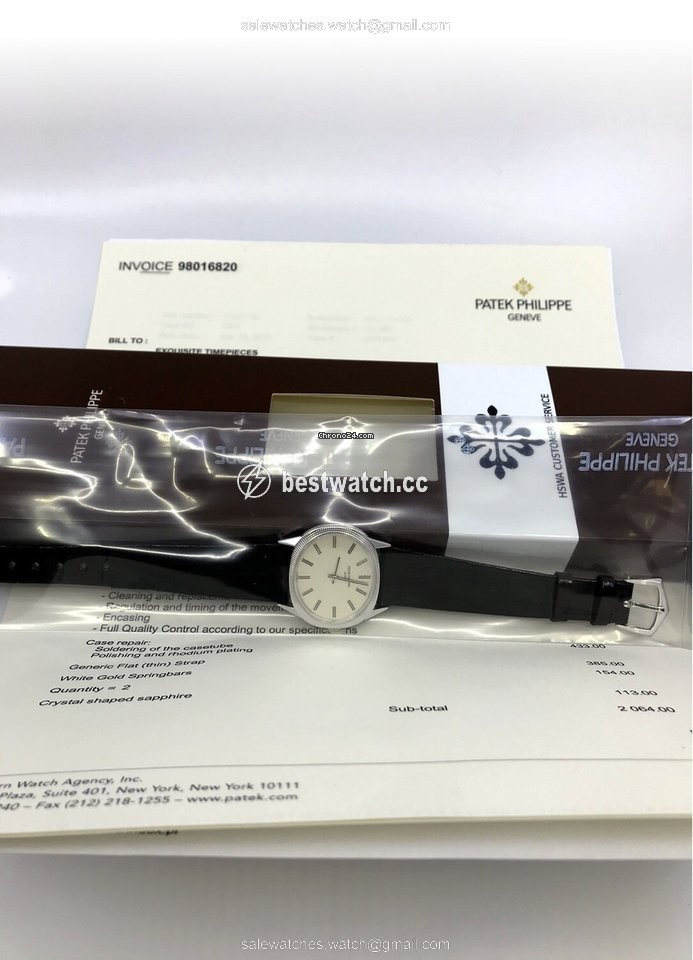 IMG_9086 Patek Philippe Mens watch Unisex Manual winding White gold 3581-1G-200 3