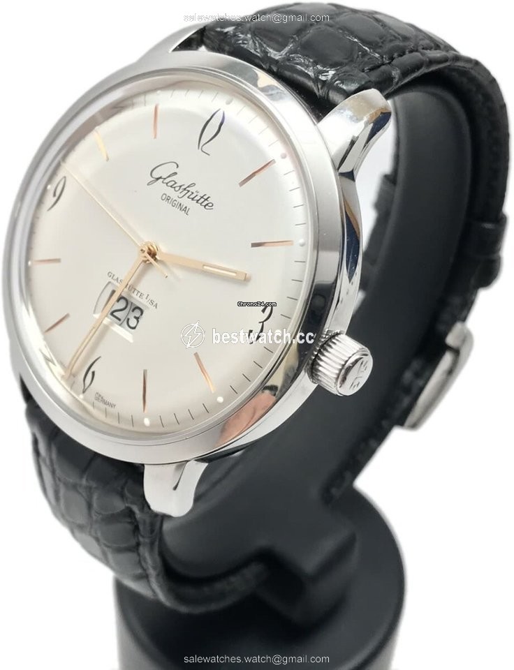 IMG_9086 Glashutte Original Sixties Panorama Date Mens watch Unisex Automatic Steel 39-47-01-02-04 3