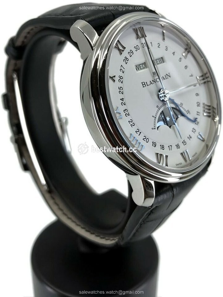IMG_9086 Blancpain Villeret Quantieme Complet Mens watch Unisex Automatic Steel 6654 1127 55B 3