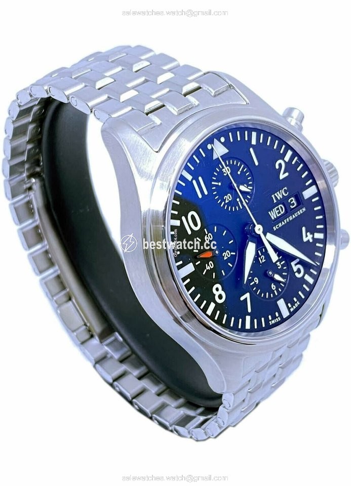 IMG_9086 IWC Pilot Chronograph Mens watch Unisex Automatic Steel IW3717.04 3