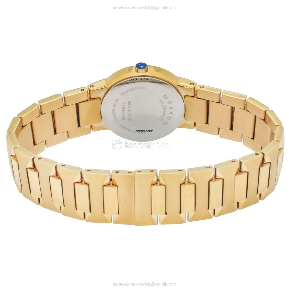IMG_9086 Movado Womens watch Quartz Gold Steel 0607297 3