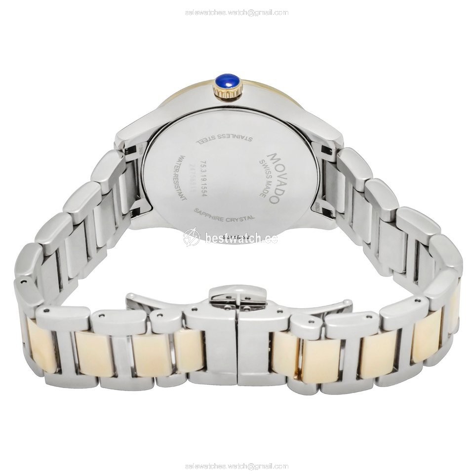 IMG_9086 Movado Womens watch Quartz Gold Steel 0607399 3