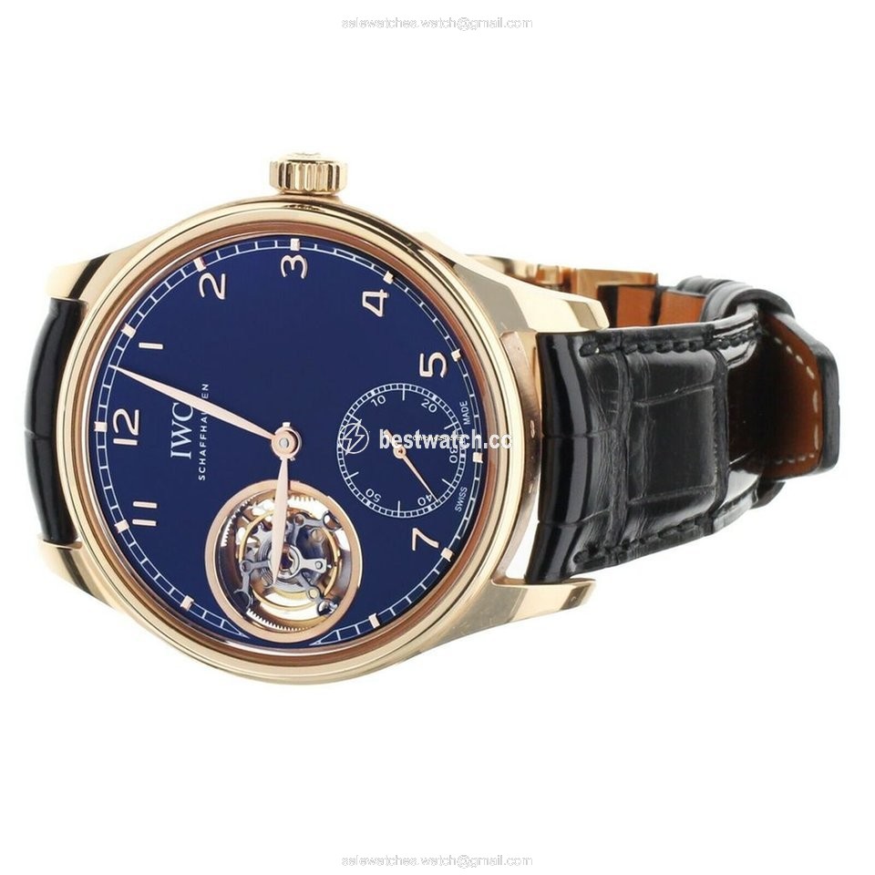 IMG_9086 IWC Portuguese Tourbillon Mens watch Unisex Manual winding Rose gold IW546305 3