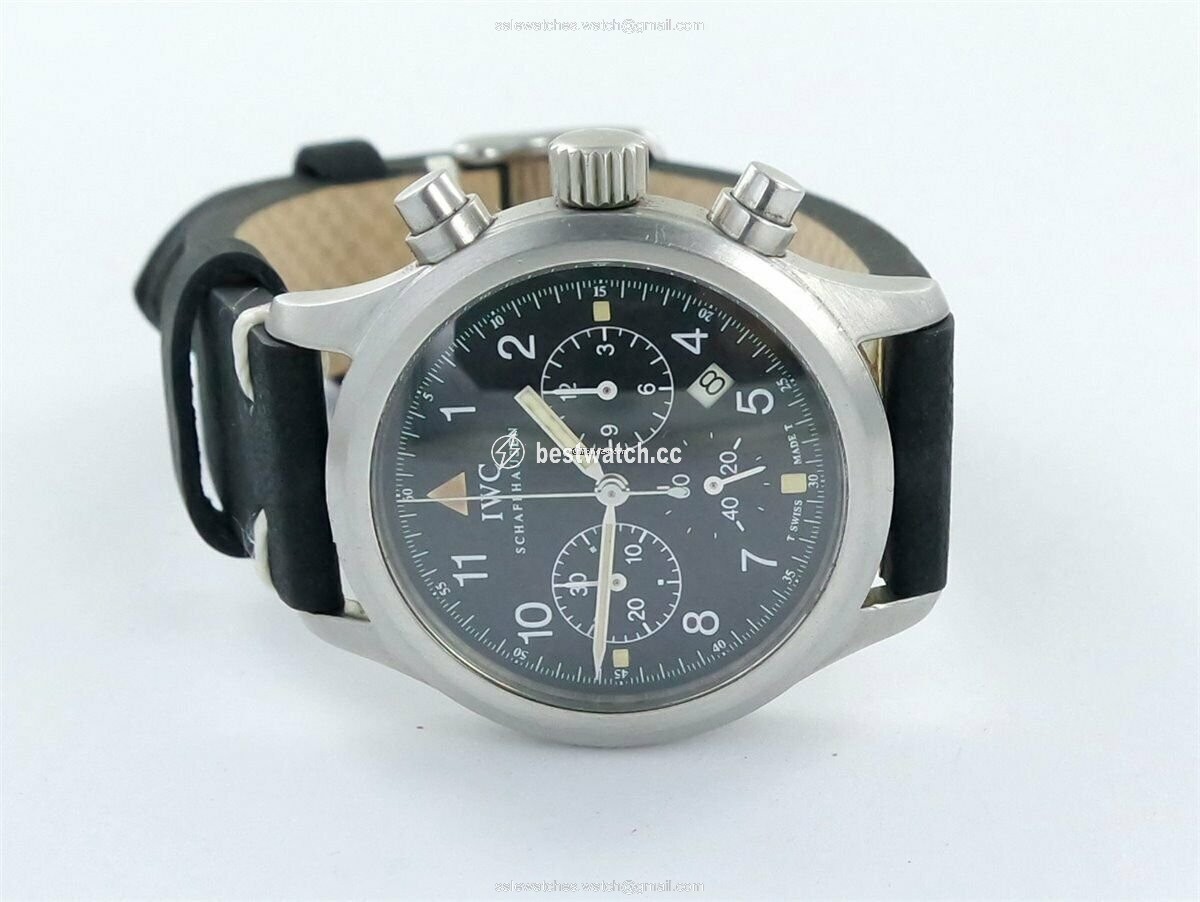IMG_9086 IWC Pilot Chronograph Quartz Steel 3741 3