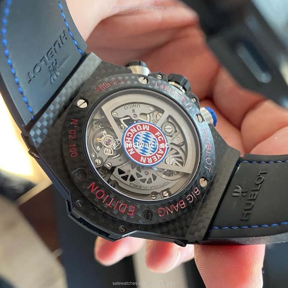 IMG_9086 Hublot Big Bang Unico Mens watch Unisex Automatic Carbon 413.QX.1123.GR.BYM15 3