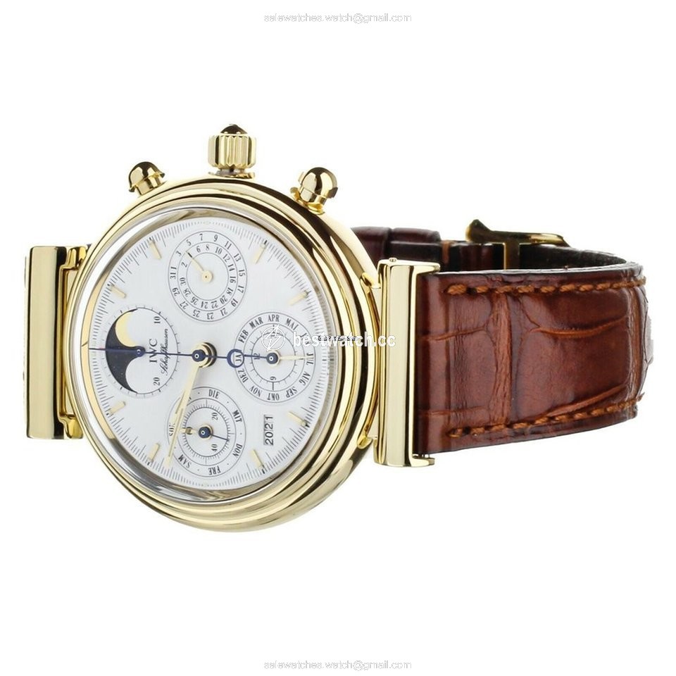 IMG_9086 IWC Da Vinci Perpetual Calendar Mens watch Unisex Automatic Rose gold 3751 3