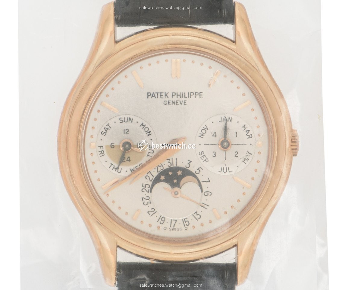 IMG_9086 Patek Philippe Perpetual Calendar Mens watch Unisex Automatic Rose gold 3940R-011 3
