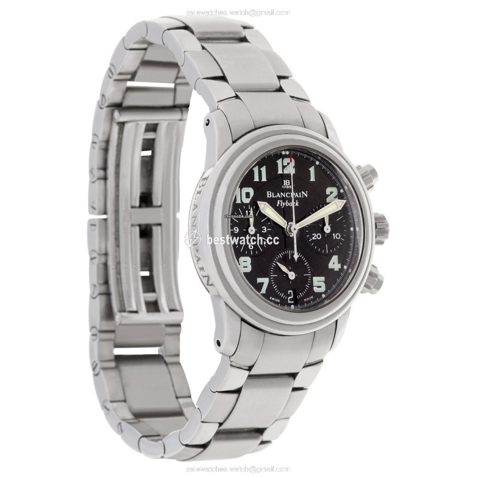 Blancpain Leman Fly-Back Womens watch Automatic Steel 2185F-1130-71 3