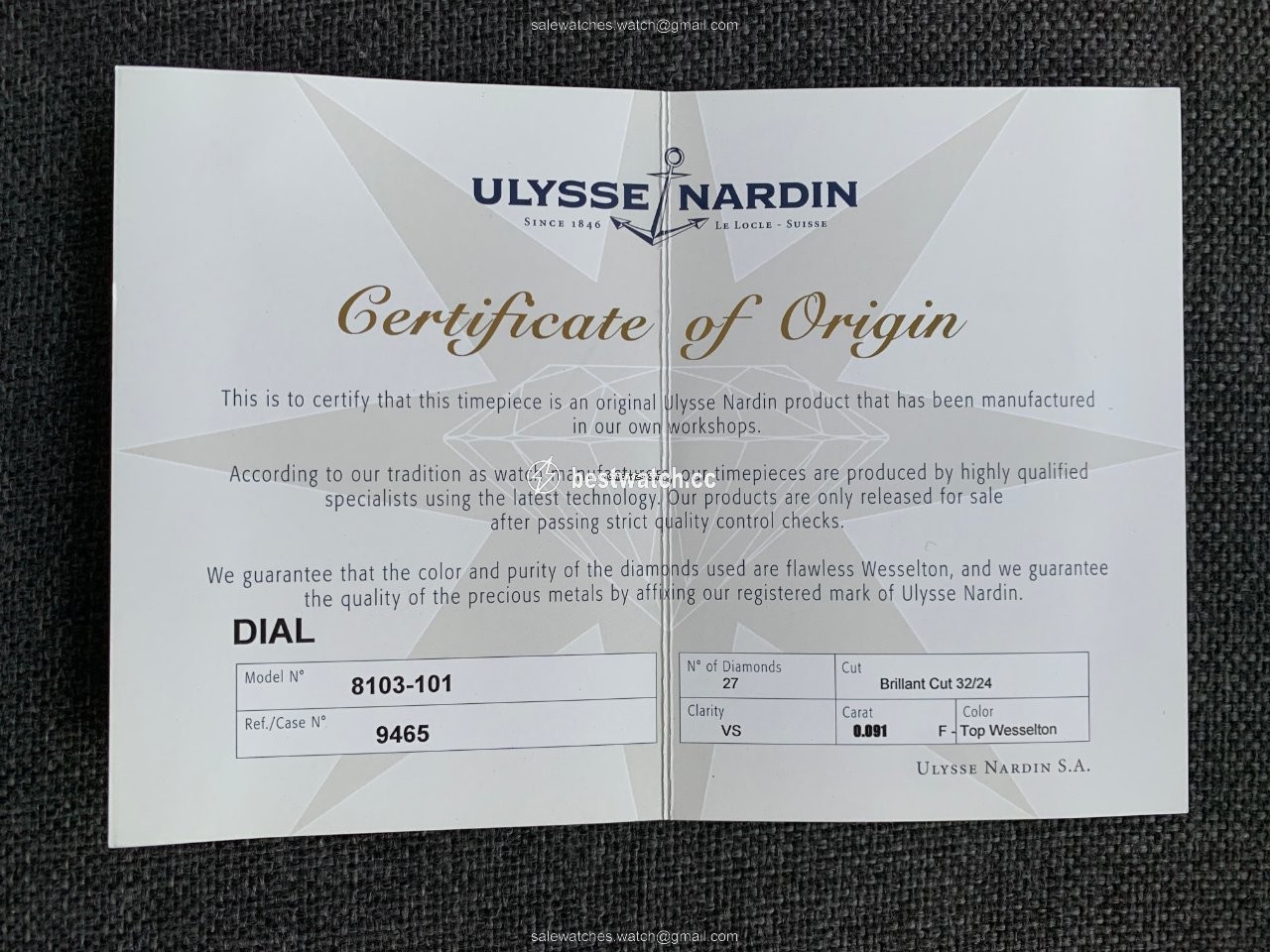Ulysse Nardin Lady Diver Starry Night Womens watch Automatic Steel 8103-101E-3C 20 3
